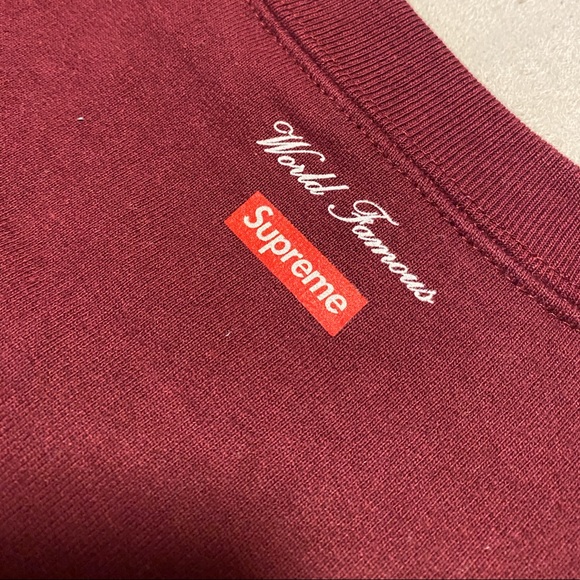 SOLD- off platform - Supreme Aerial Crewneck Burgundy - Picture 4 of 10